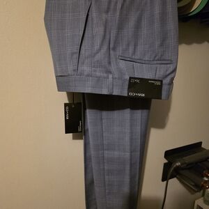 RW&CO. Men's Blue Checkered Suit